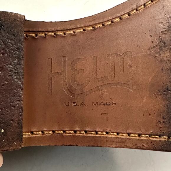 EXCELLENT Rancourt & Co. x Helm Benson Derby Suede Gray /. Olive Green Plain 9.5 - Picture 12 of 13